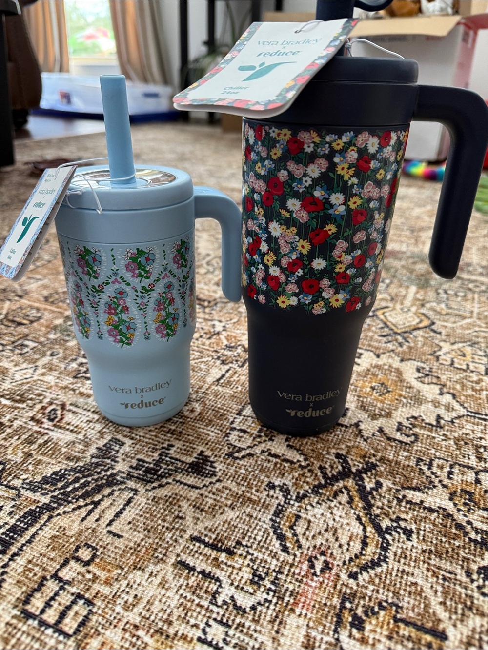 Vera Bradley x Reduce collab Floral Insulated tumblers